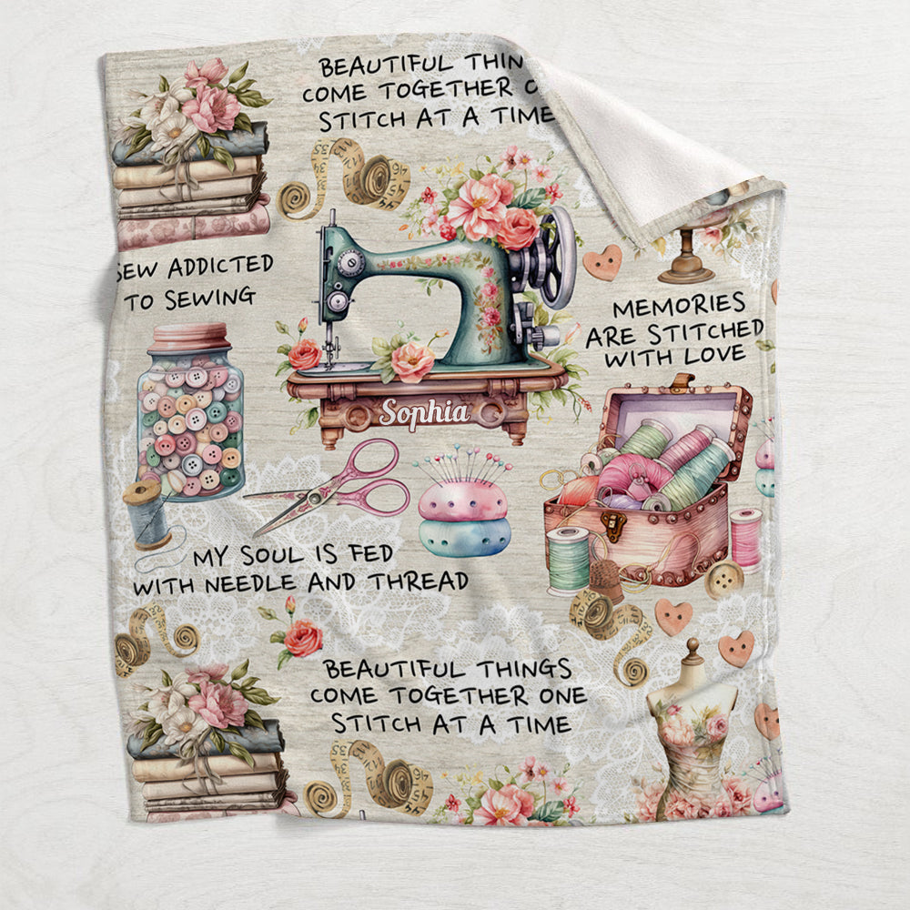 Accro à la couture - Couverture de couture personnalisée