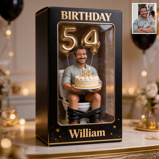 Cadeau d'anniversaire amusant pour lui - Boîte d'affichage acrylique personnalisée