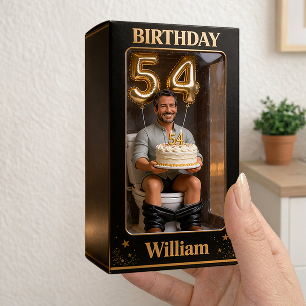 Funny Birthday Gift for Him - Personalized Birthday Acrylic Display Box