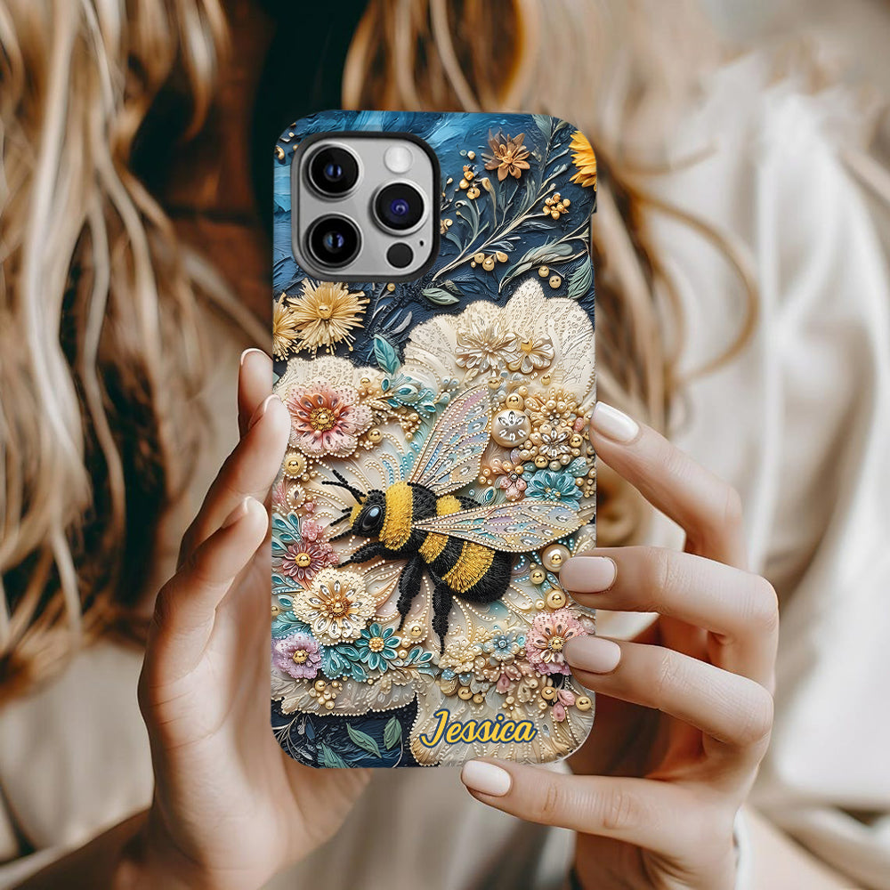 Soyez gentils - Coque de téléphone personnalisée avec motif abeille
