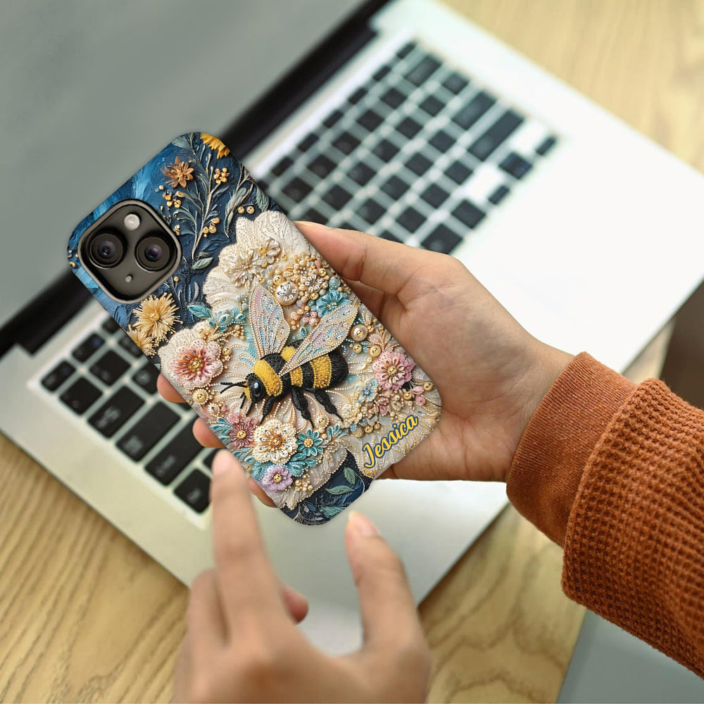 Soyez gentils - Coque de téléphone personnalisée avec motif abeille