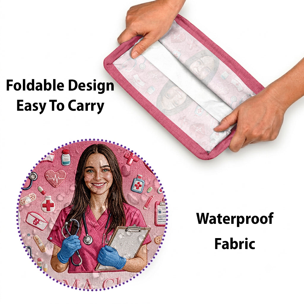 Nursing Is A Work Of Heart - Personalized Nurse Rectangle Storage Basket