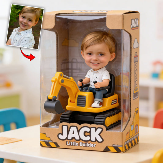 Petit Bâtisseur - Plaque acrylique personnalisée pour enfant