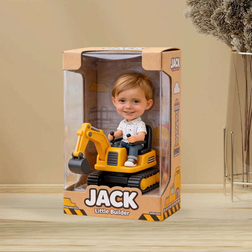 Petit Bâtisseur - Plaque acrylique personnalisée pour enfant