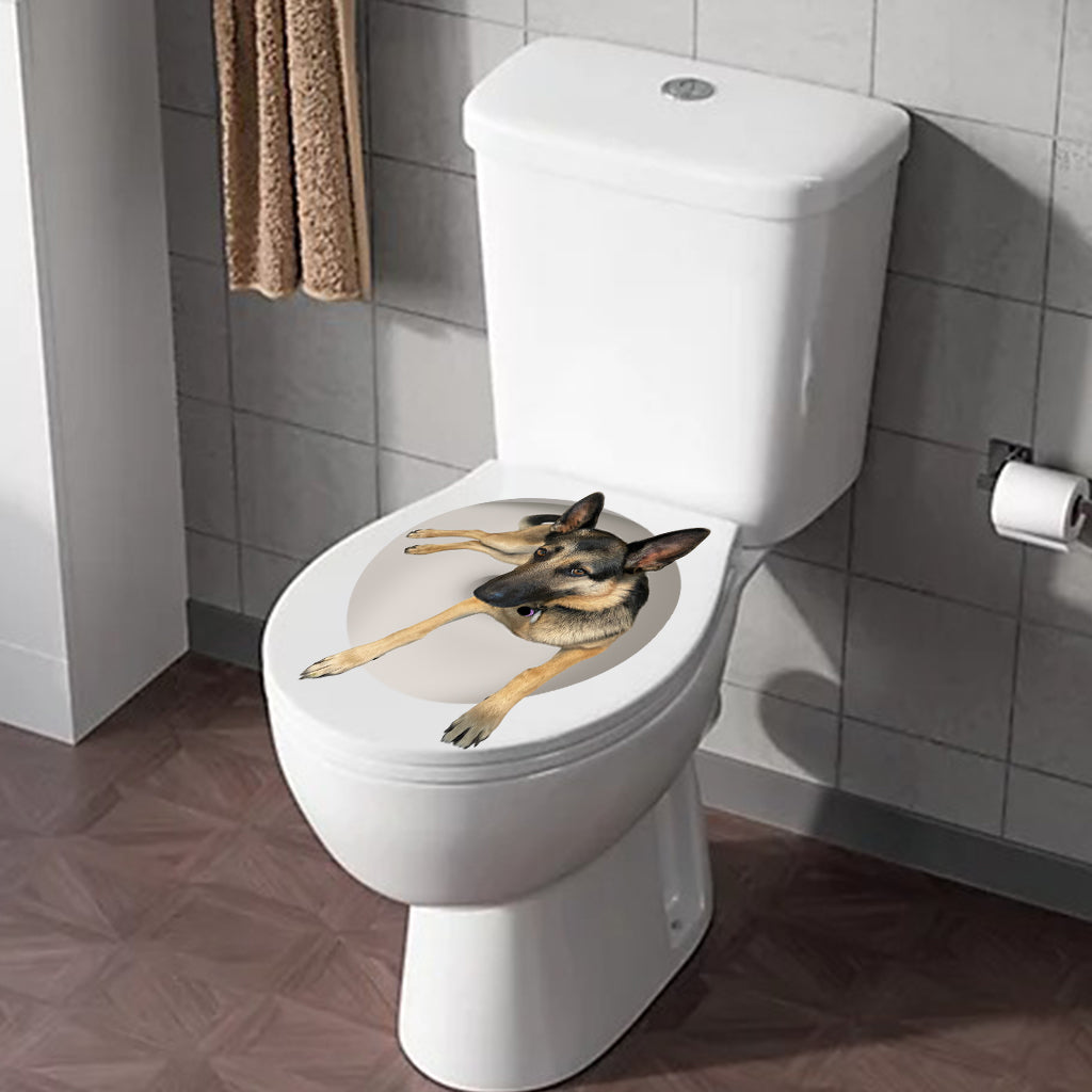 Votre chien qui jette un coup d'œil amusant - Autocollant personnalisé pour chien