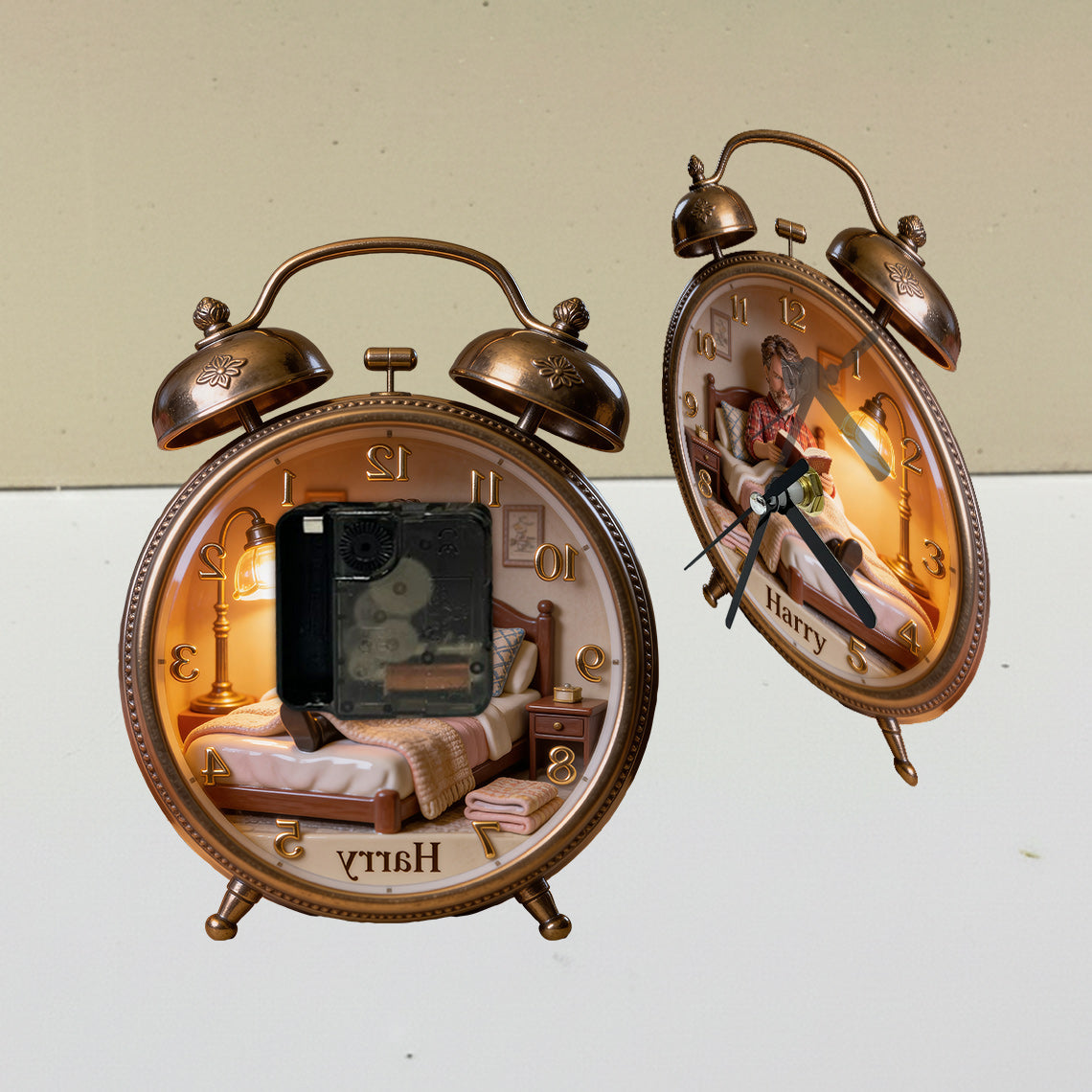 Just A Woman Who Loves Reading - Personalized Book Desk Clock Plaque