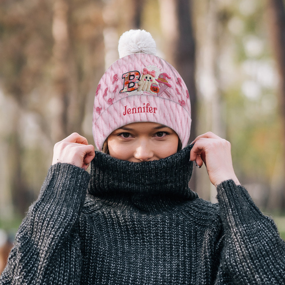 Sensibilisation au cancer du sein - Bonnet personnalisé « Fantôme »
