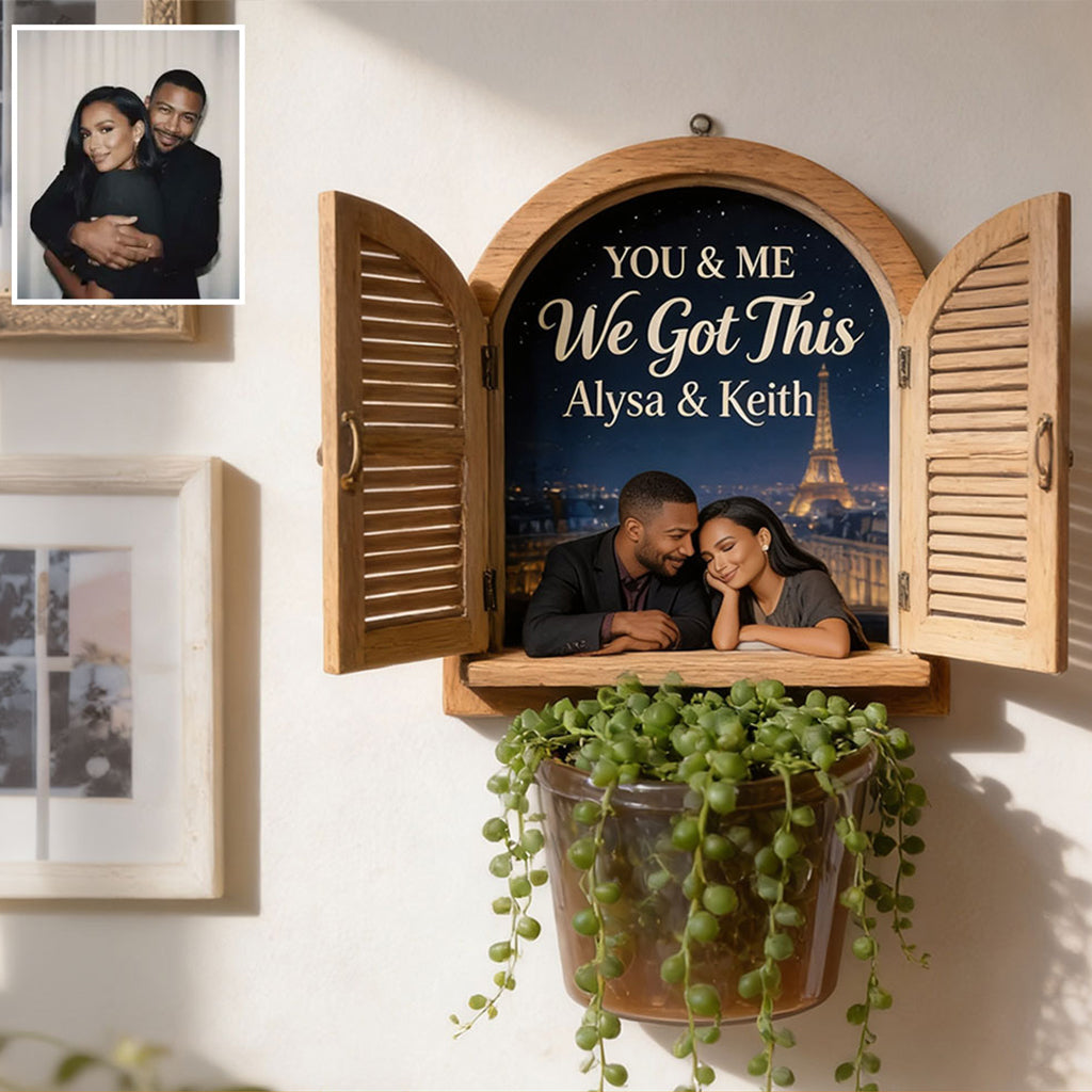 Fenêtre de Nous, Toi & Moi On Gère - Porte-Multi Personnalisé pour Couples