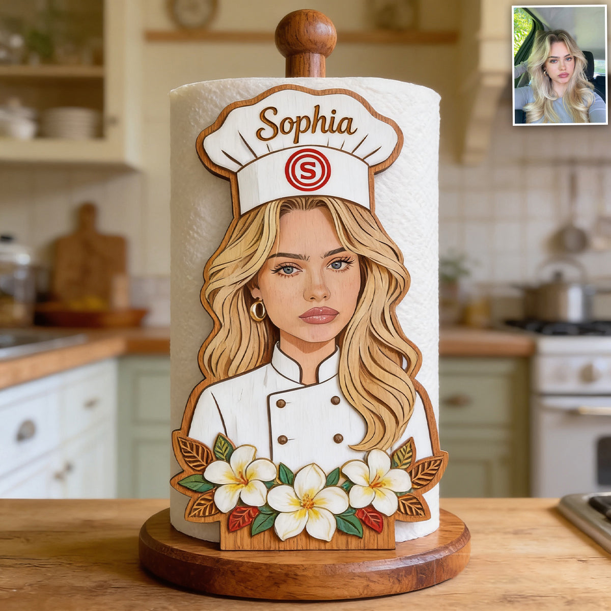 Master Cook - Support de Serviette en Papier Personnalisé