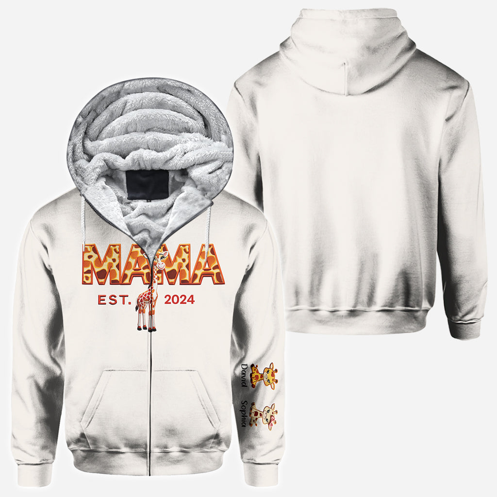 T-shirt personnalisé « Maman Girafe » - T-shirt intégral