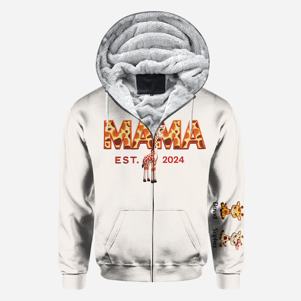 T-shirt personnalisé « Maman Girafe » - T-shirt intégral