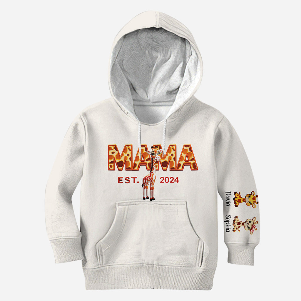 T-shirt personnalisé « Maman Girafe » - T-shirt intégral