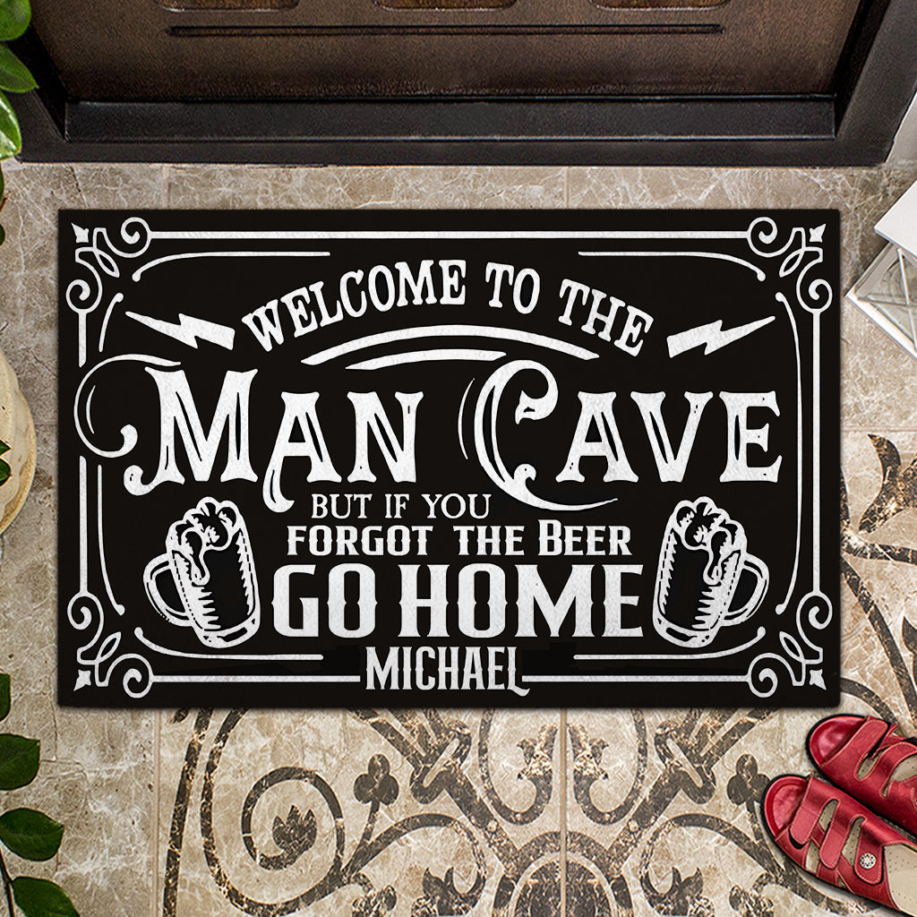 Man Cave - Personalized Beer Doormat