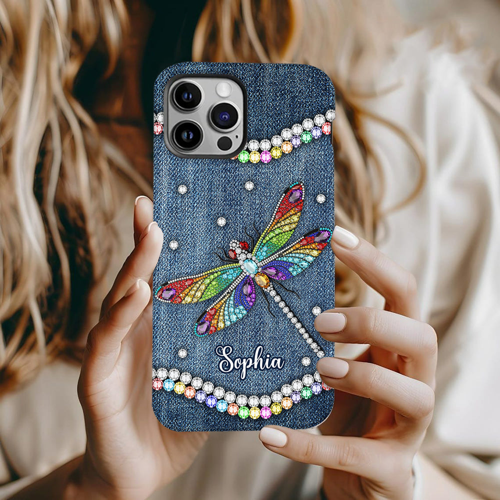 Magnifique libellule - Coque de téléphone personnalisée avec motif libellule intégral