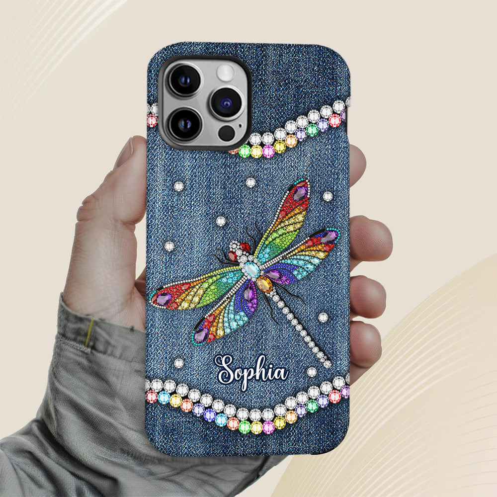 Magnifique libellule - Coque de téléphone personnalisée avec motif libellule intégral