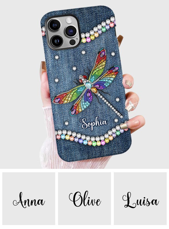Magnifique libellule - Coque de téléphone personnalisée avec motif libellule intégral