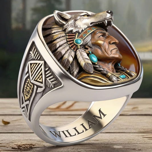 Indigenous - Personalized American Indian Signet Ring