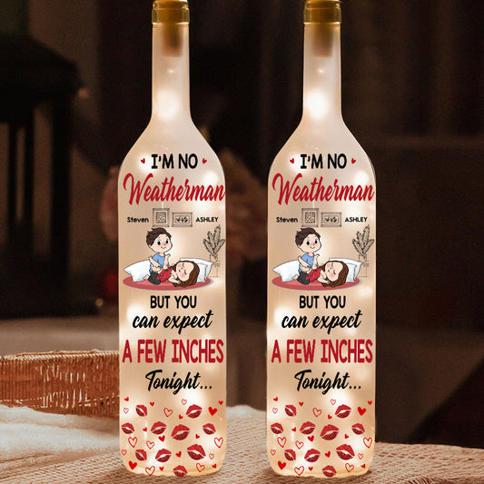 A Few Inches - Personalized Couple Wine Bottle Lamp