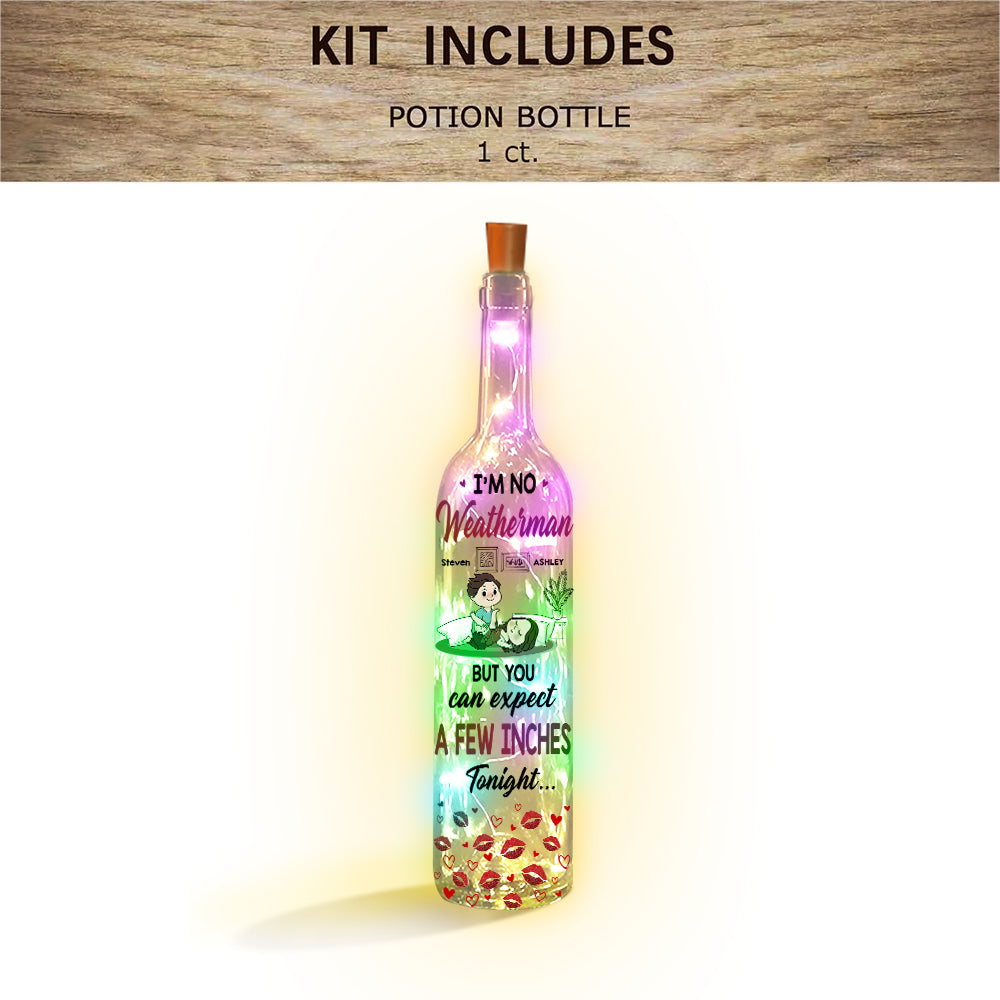 Quelques centimètres - Lampe personnalisée pour couple en forme de bouteille de vin