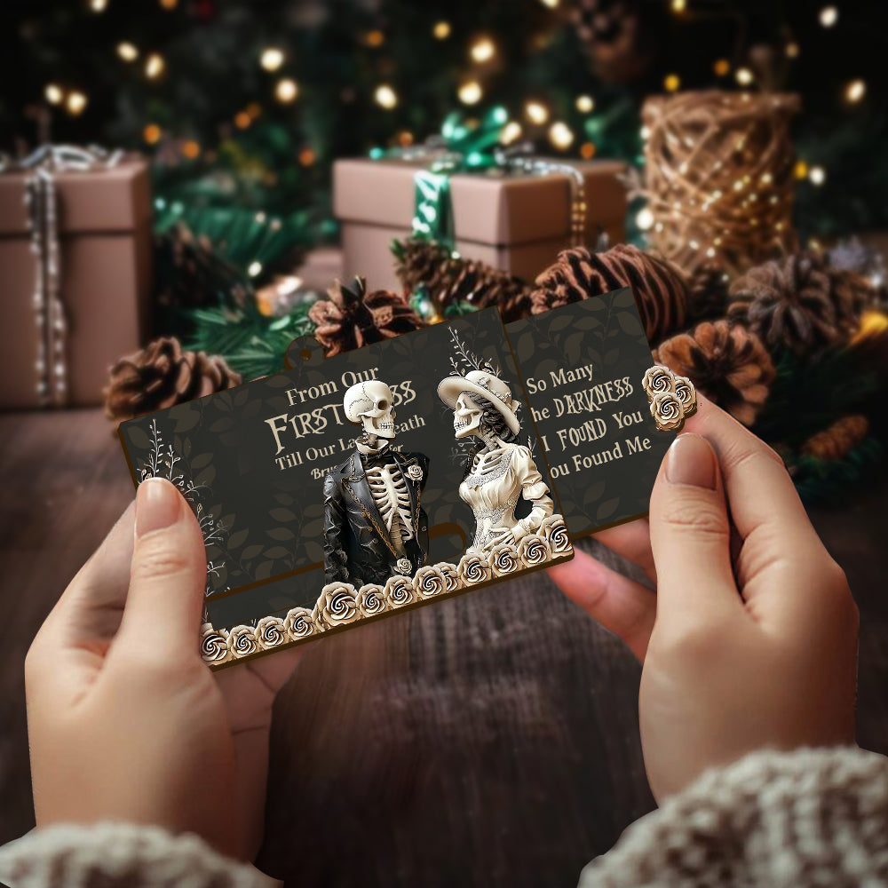 From Our First Kiss - Personalized Couple Sliding Ornament