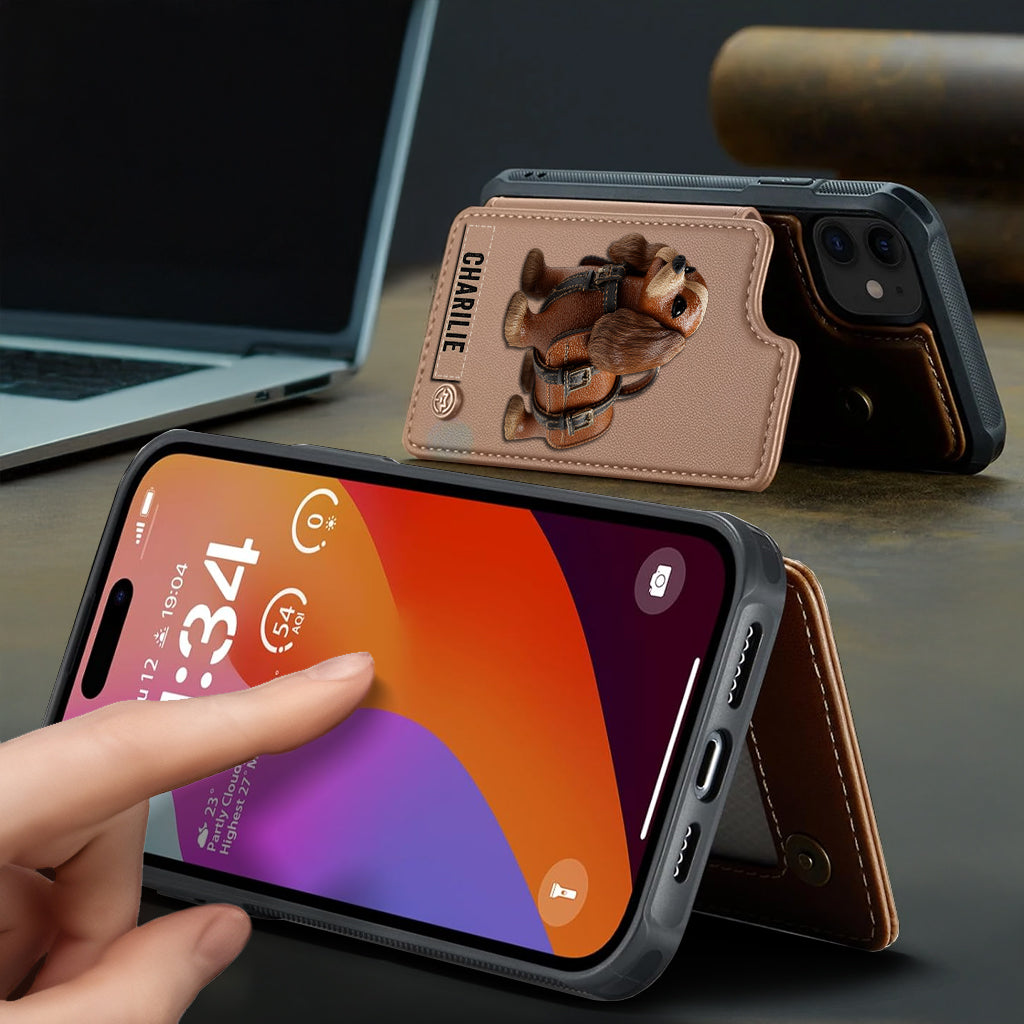 Cute Cavalier King Charles Spaniel - Personalized Dog Wallet Phone Case