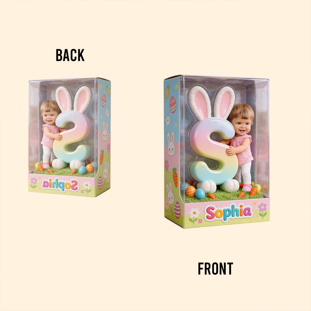 Alphabet Letter Easter Custom From Photo - Personalized Kid Custom Shaped Acrylic Plaque