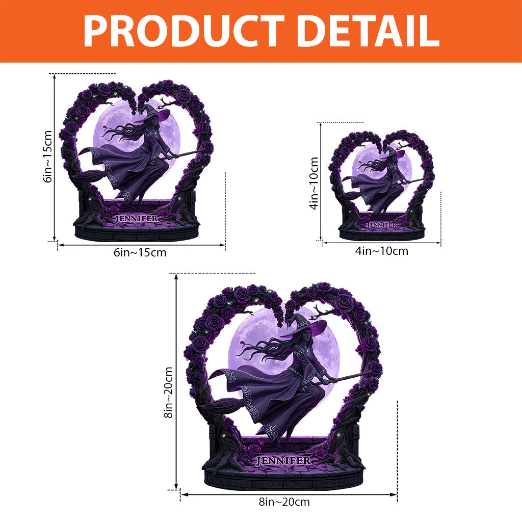 Mysterious Witch - Personalized Witch Custom Shaped Acrylic Plaque