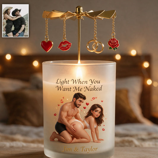 Lumière Quand Vous Voulez - Bougeoir Personnalisé pour Couples Épicés