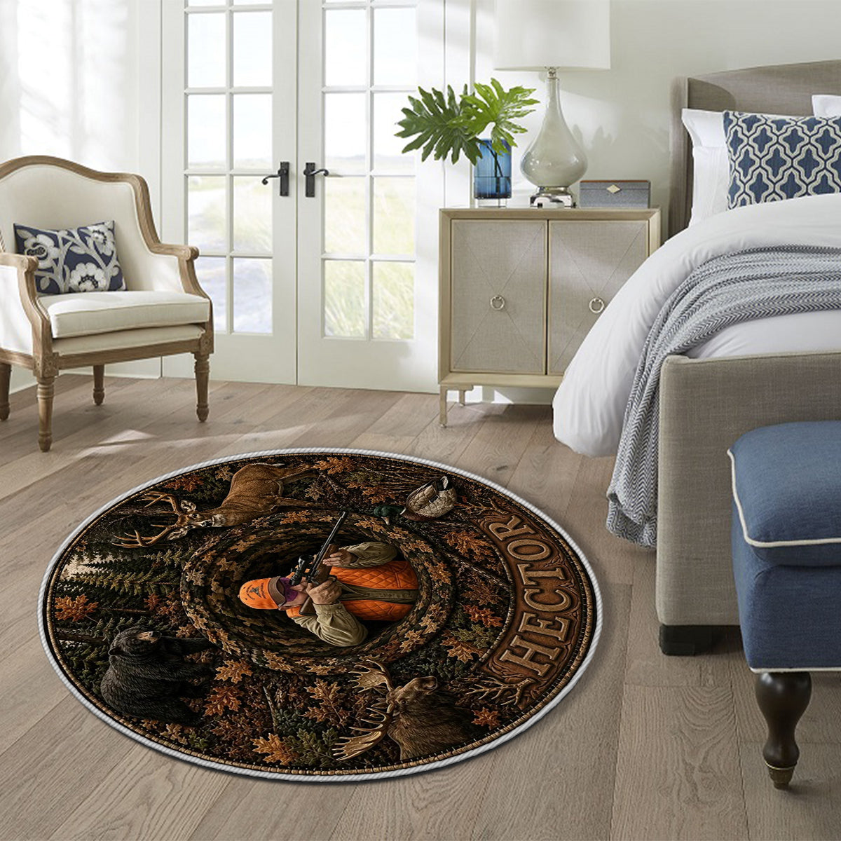 Love Hunting - Personalized Hunting Non-Slip Tufted Rug