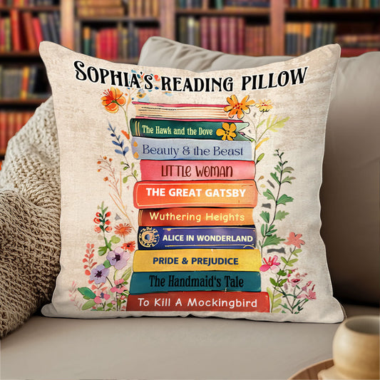 C'est une bonne journée pour lire un livre - Coussin décoratif personnalisé en forme de livre