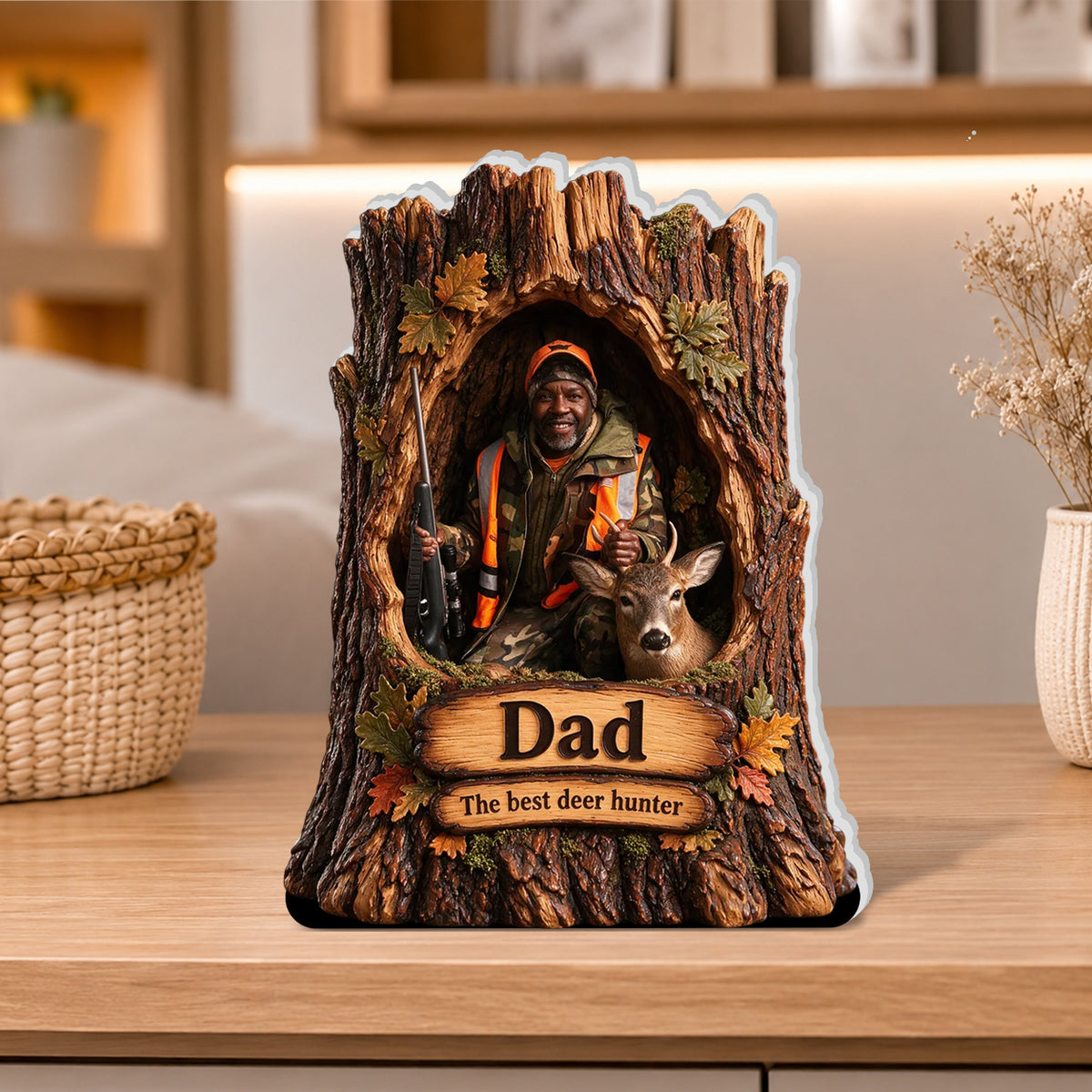 Hunter Gift, Christmas Decor - Personalized Hunting 3D Plaque