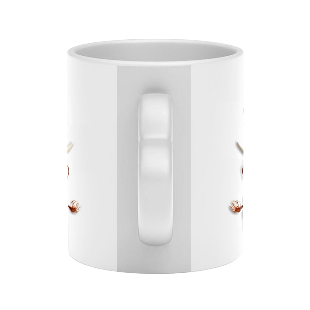 Je t'aimerai jusqu'à la fin des temps - Mug personnalisé pour couple avec anse en forme de cœur