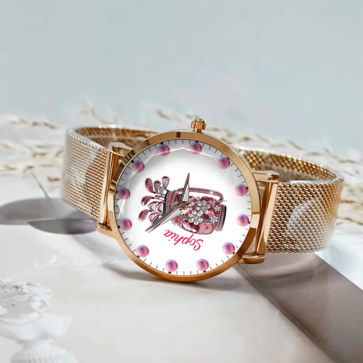 Just A Girl Who Loves Golf - Personalized Golf Women Hand Watch