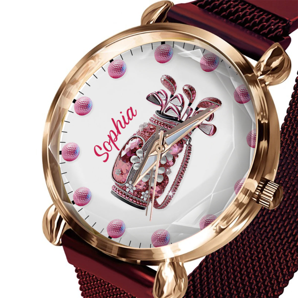 Just A Girl Who Loves Golf - Personalized Golf Women Hand Watch