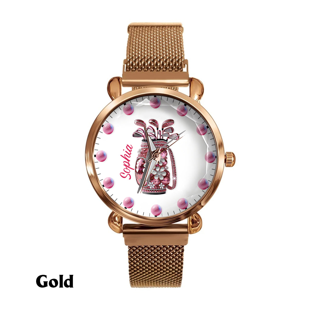 Just A Girl Who Loves Golf - Personalized Golf Women Hand Watch