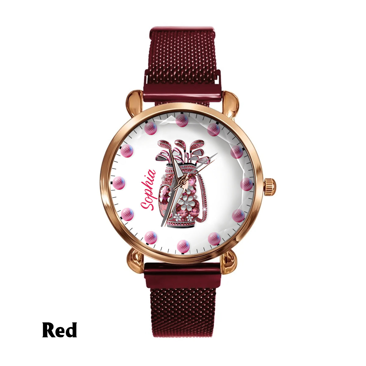 Just A Girl Who Loves Golf - Personalized Golf Women Hand Watch