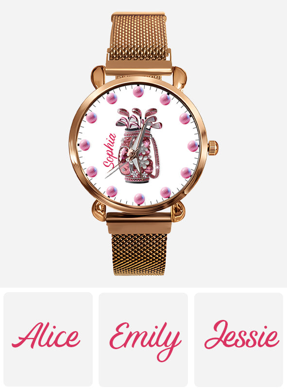 Just A Girl Who Loves Golf - Personalized Golf Women Hand Watch