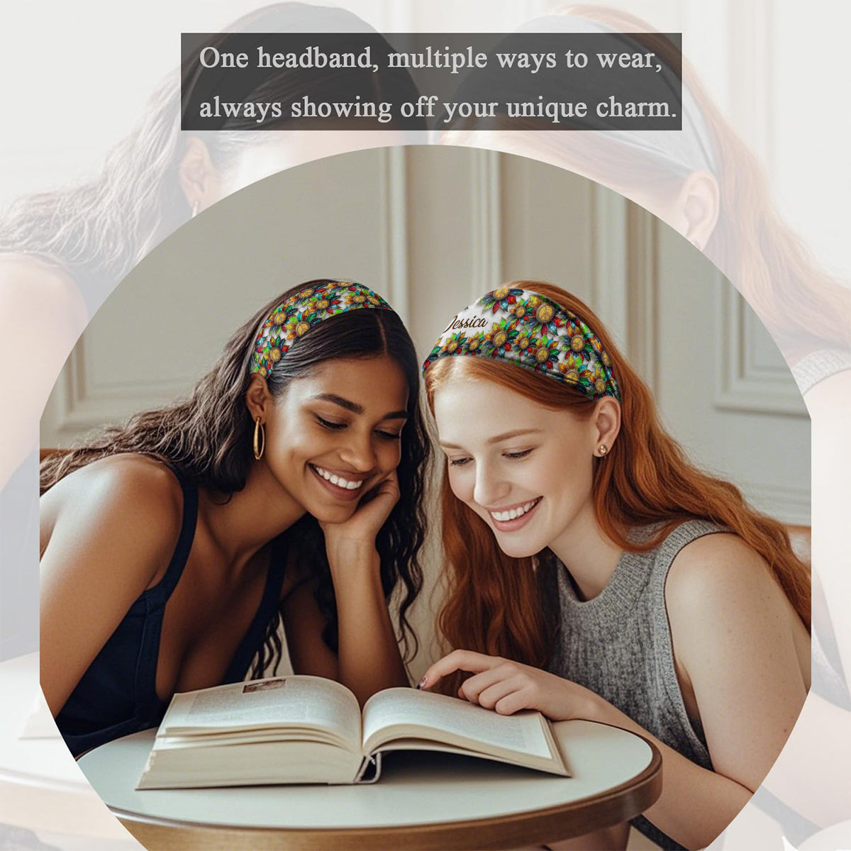 Hippie Soul - Bandeau/Turban unisexe hippie personnalisé