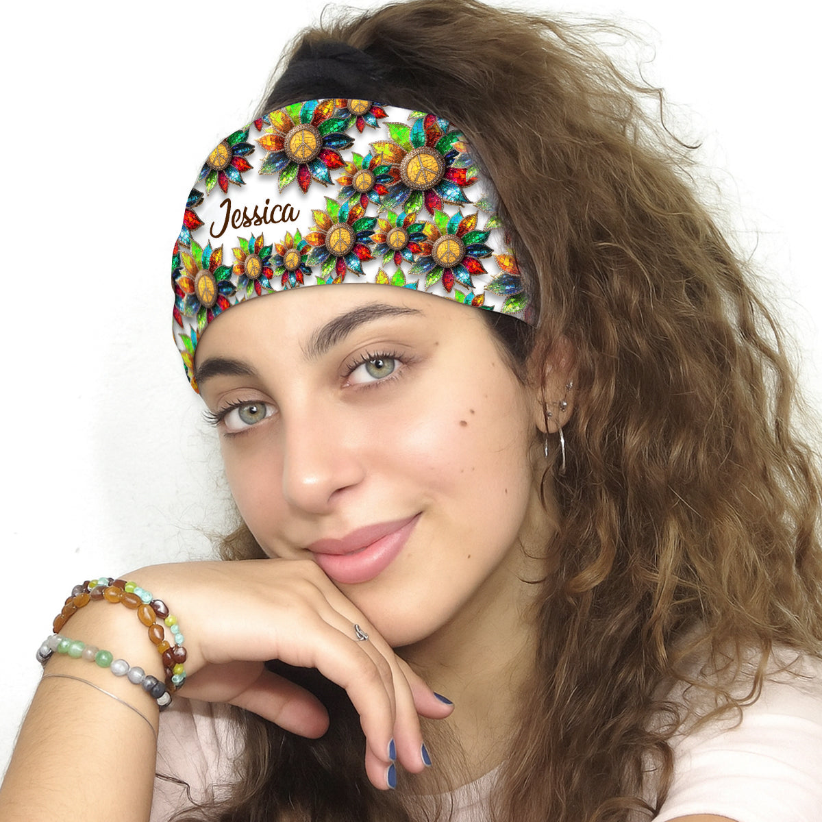 Hippie Soul - Bandeau/Turban unisexe hippie personnalisé