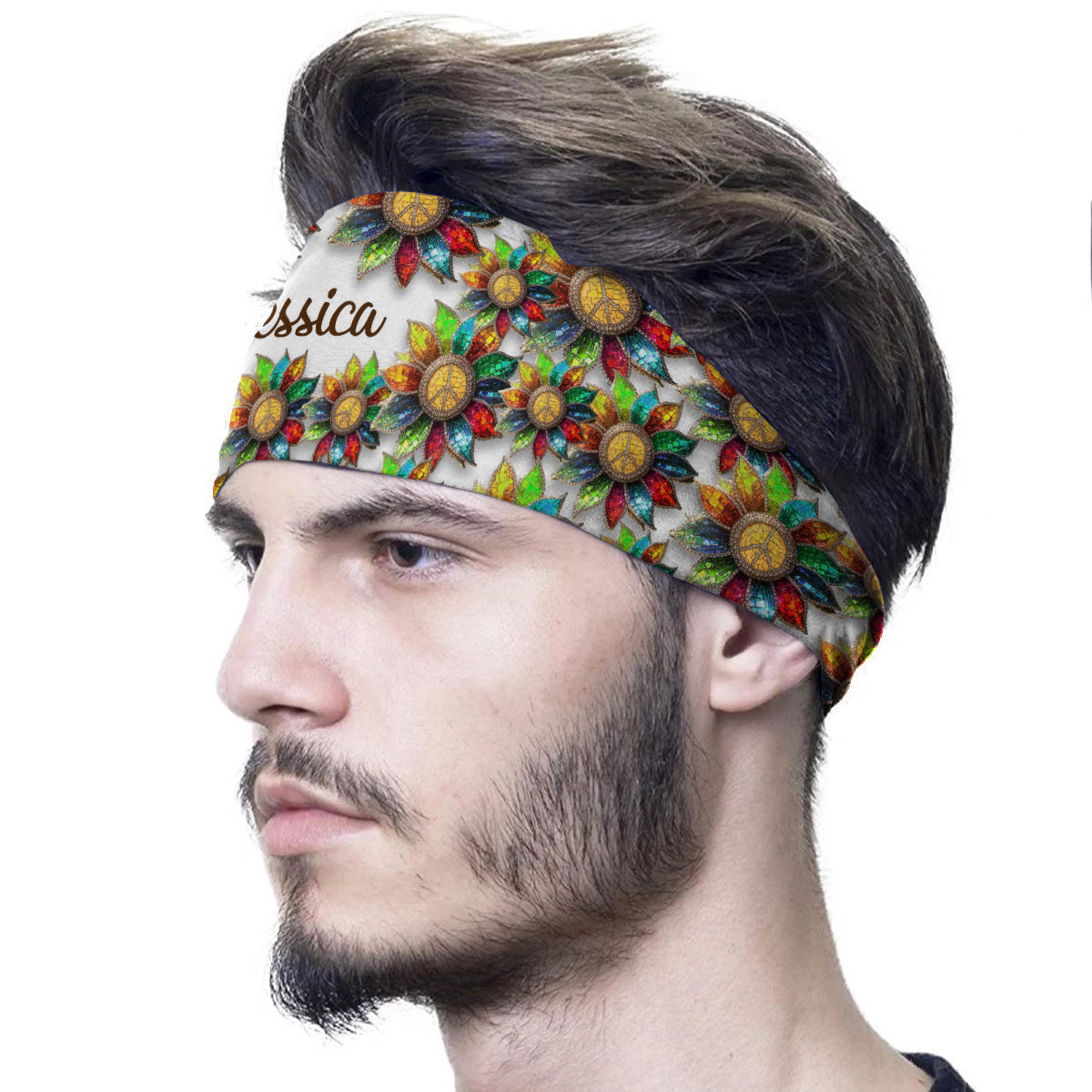 Hippie Soul - Bandeau/Turban unisexe hippie personnalisé