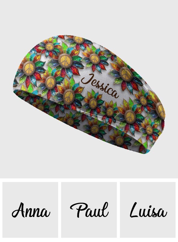 Hippie Soul - Bandeau/Turban unisexe hippie personnalisé