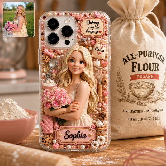 La pâtisserie est mon langage d'amour - Coque de téléphone personnalisée