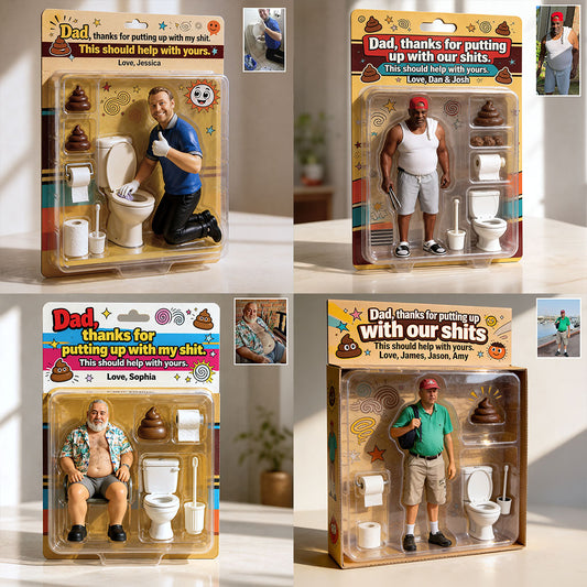 Thank Dad For Putting Up With My Shit - Personalized Father Acrylic Display Box