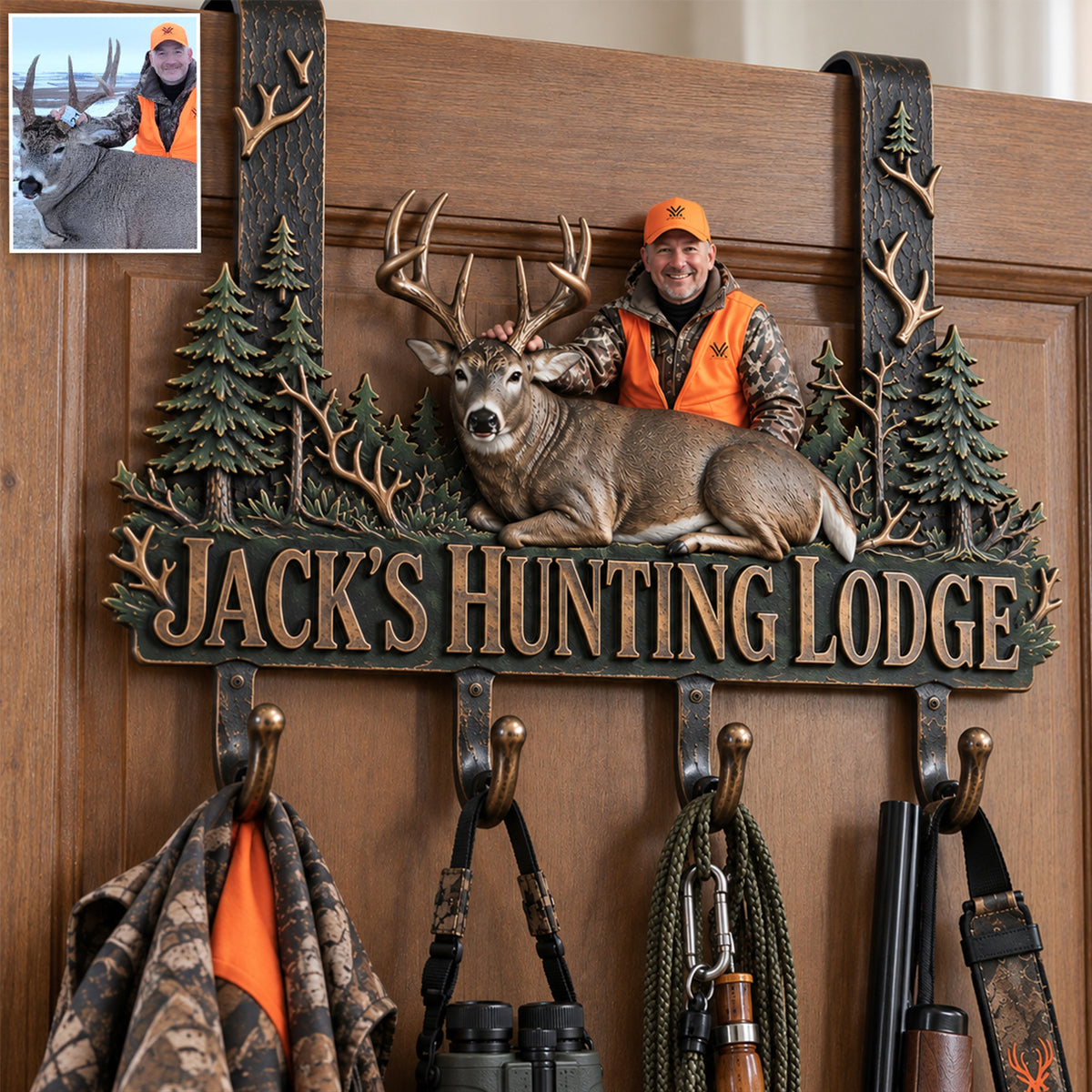 Born To Hunt - Personalized Hunting Metal Door Hooks