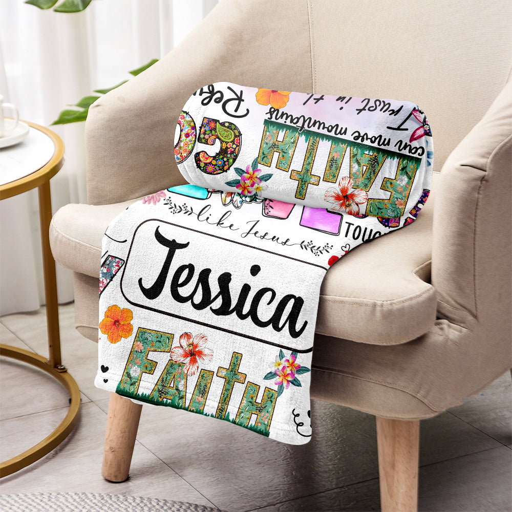 Priez, attendez, ayez confiance - Couverture chrétienne personnalisée