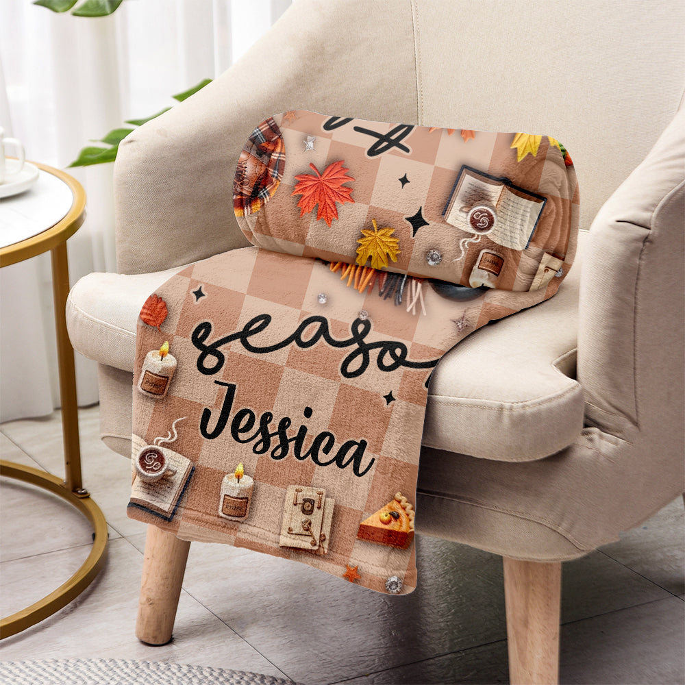 Tis The Season - Personalized Autumn Blanket