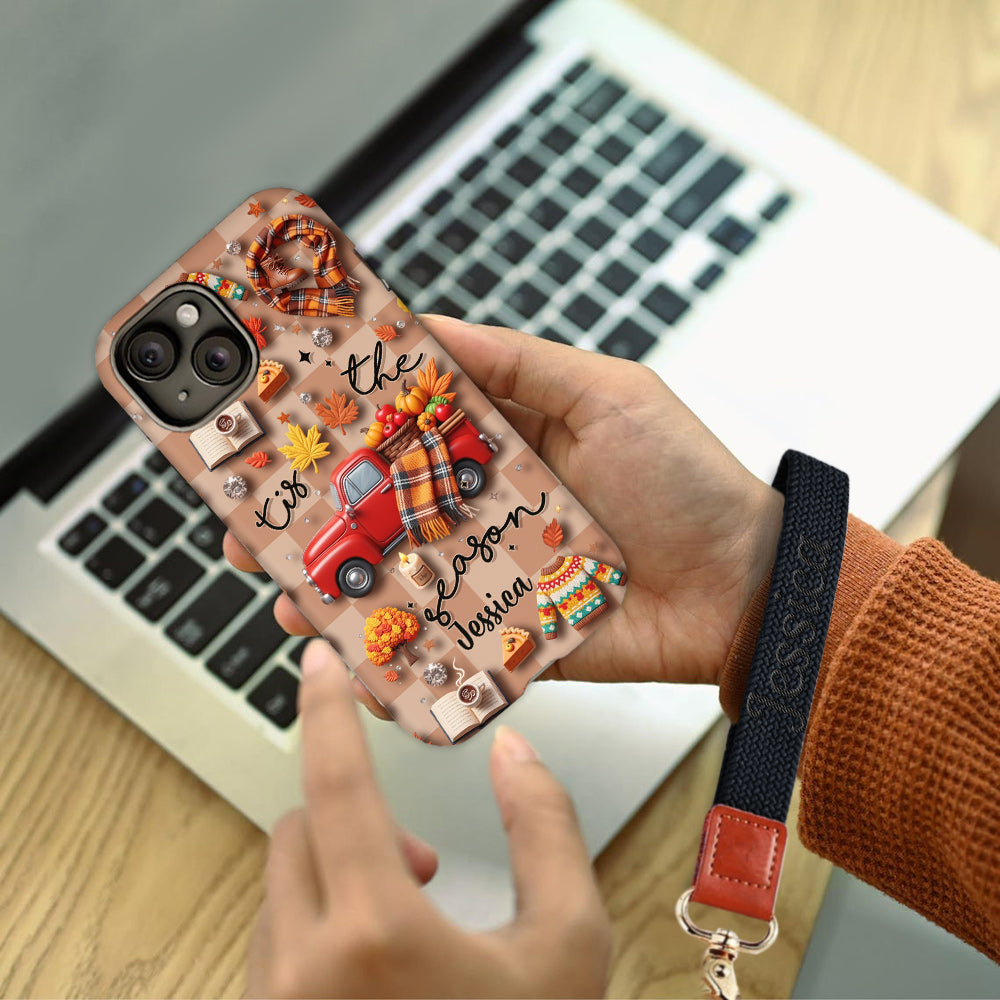 C'est la saison ! - Coque de téléphone personnalisée avec imprimé intégral automnal
