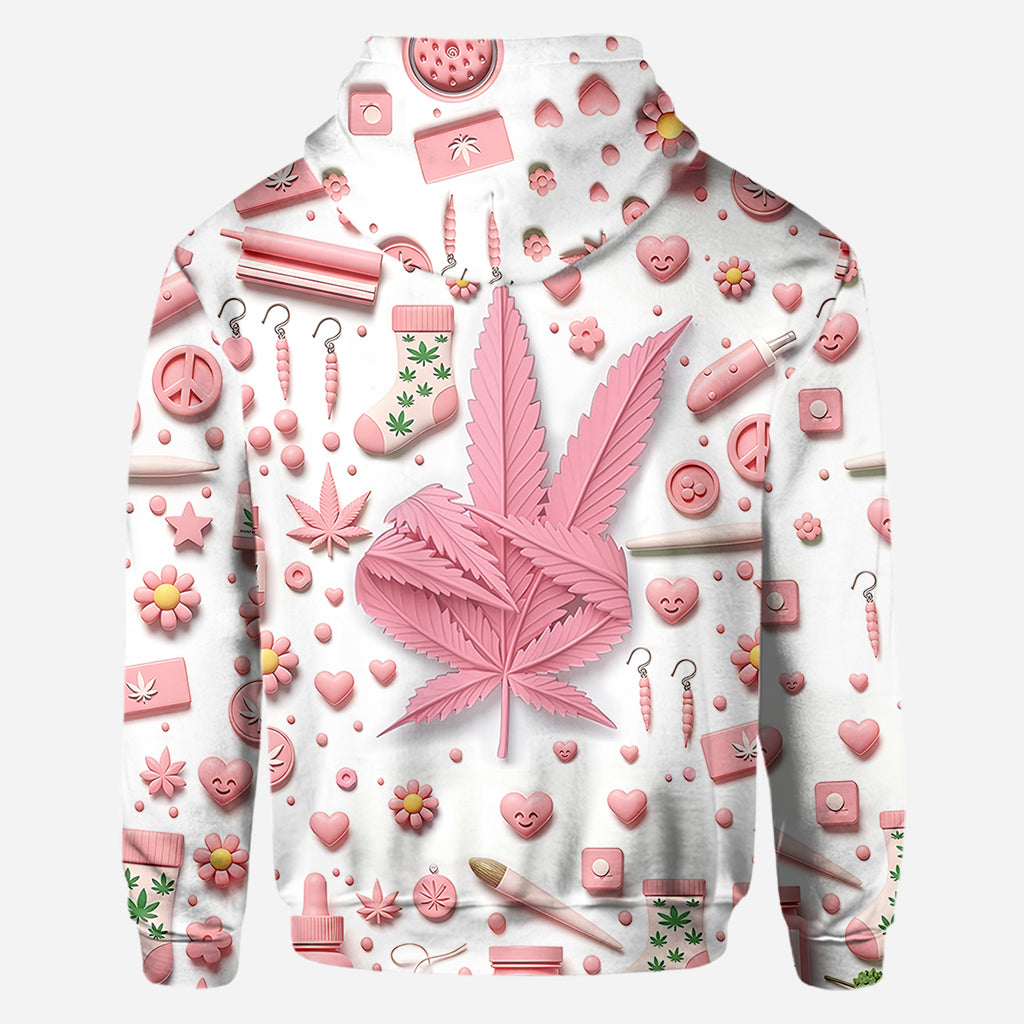 Il est 4h20 quelque part - T-shirt personnalisé « Weed All Over »