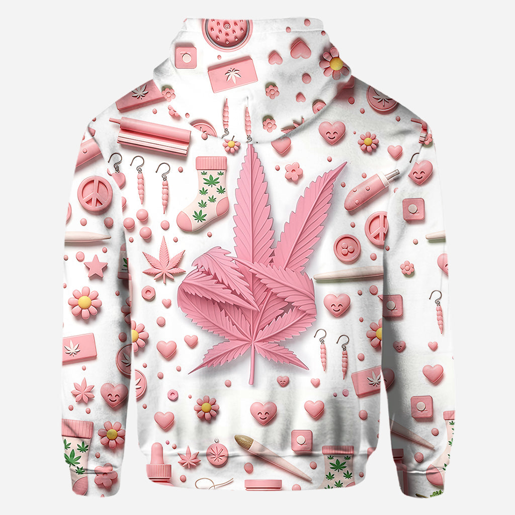 Il est 4h20 quelque part - T-shirt personnalisé « Weed All Over »