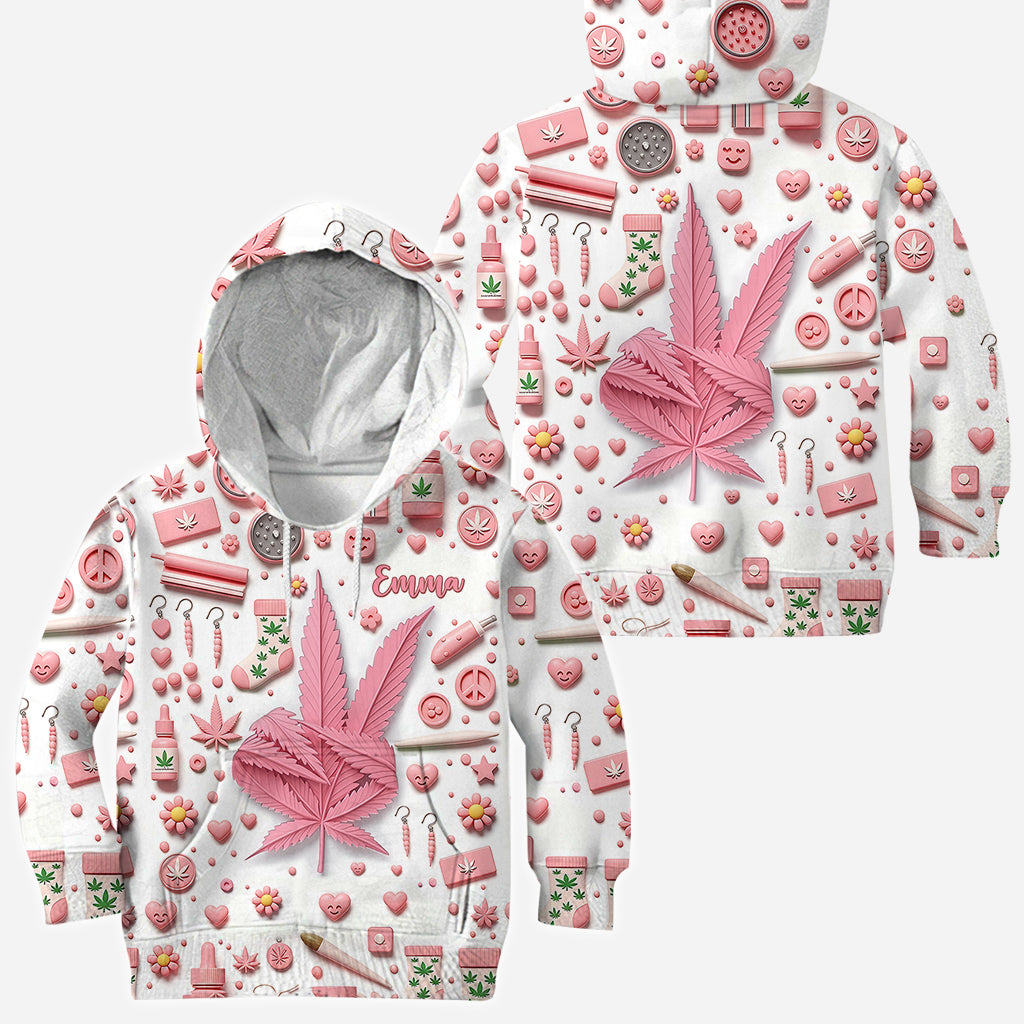 Il est 4h20 quelque part - T-shirt personnalisé « Weed All Over »